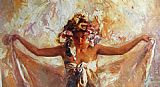 Jose Royo Famous Paintings - after bath